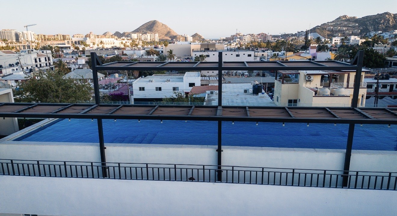 La alberca en la azotea